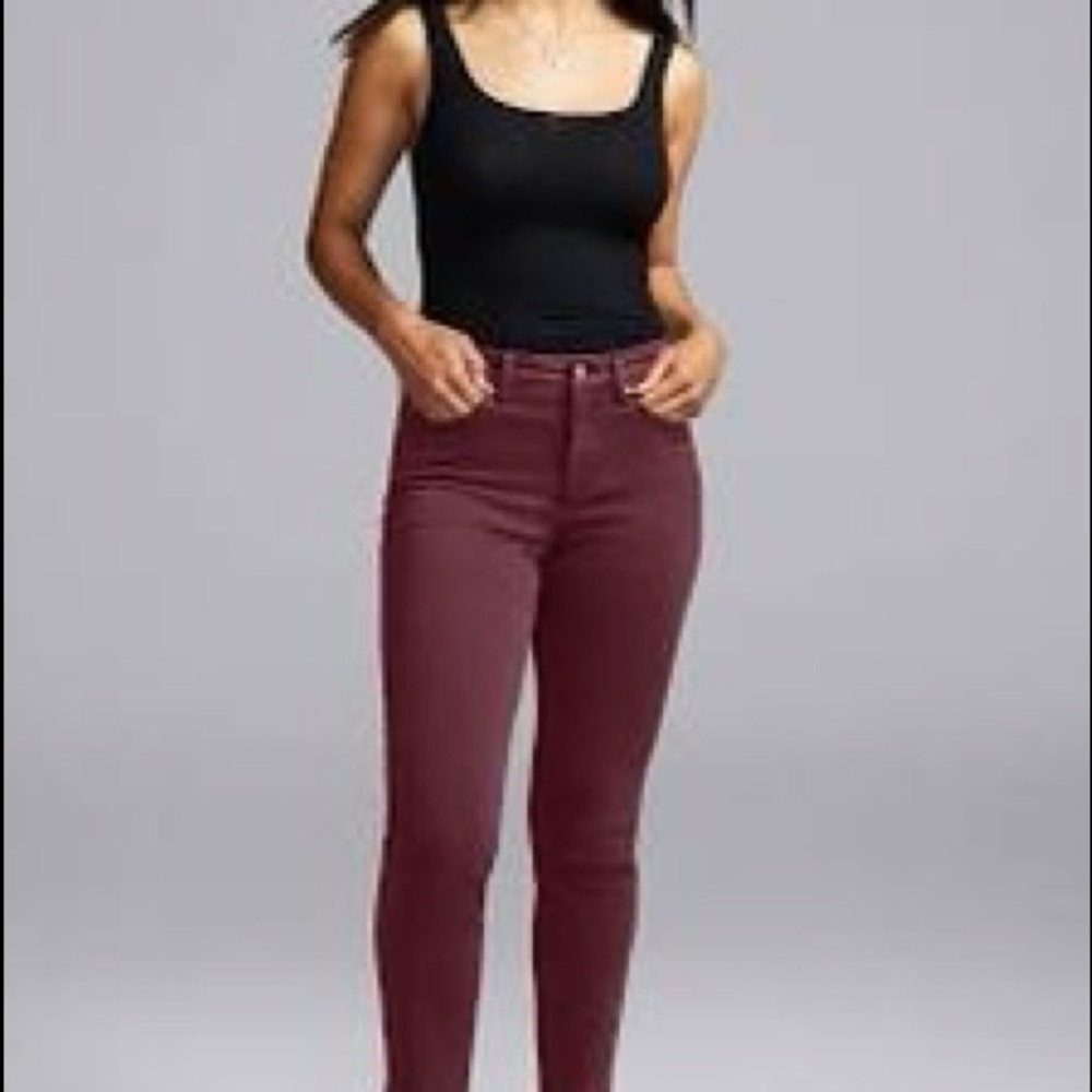 Maroon / Wine colored jeans